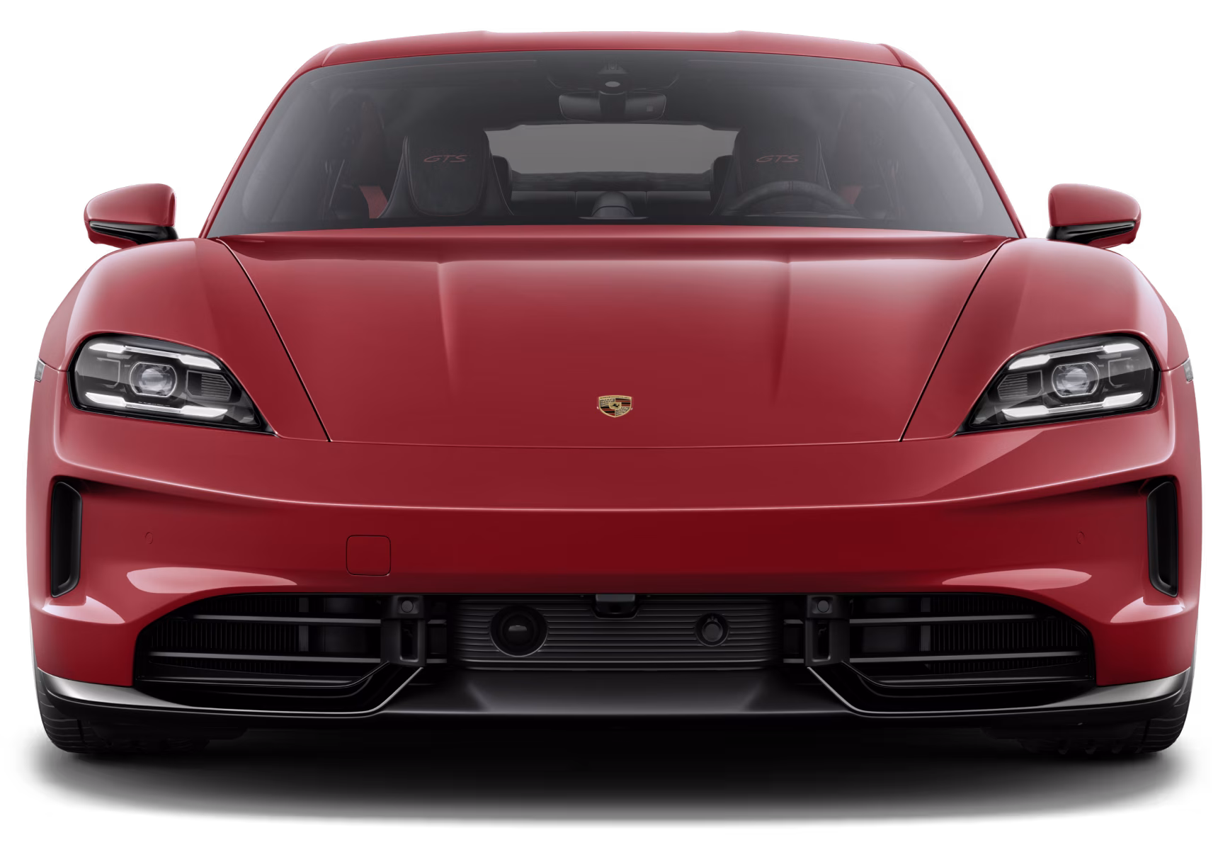 Red Porsche Taycan GTS