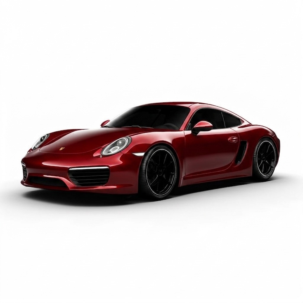 Porsche Taycan Red